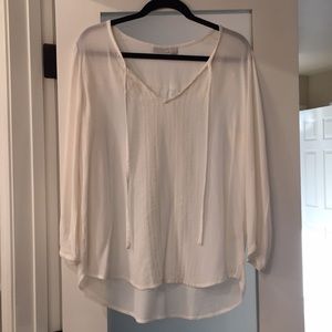 Hinge (Nordstrom) White Peasant Blouse